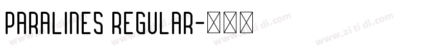 Paralines Regular字体转换